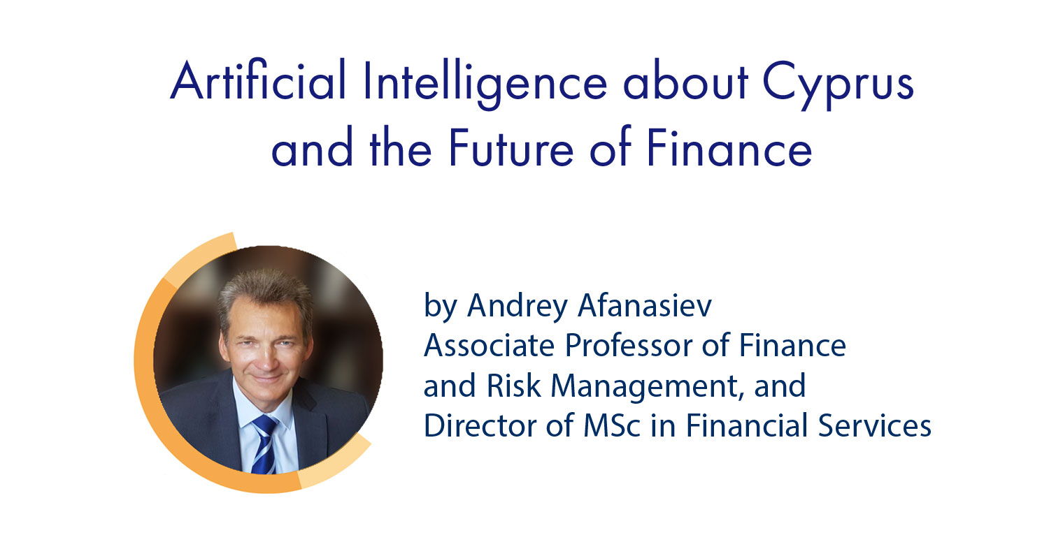 Artificial Intelligence about Cyprus and the Future of Finance